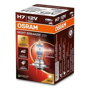 НАБОР 2 шт. Автолампа NIGHT BREAKER H7 PX26d/55W/12V - Osram