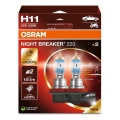 НАБОР 2x Автомобильная лампа NIGHT BREAKER H11 PGJ19-2/55W/12V - Osram