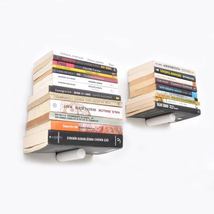 НАБОР 2x Настенная полка 15x21 см черная/белая