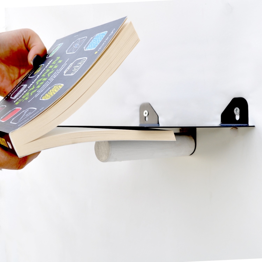 НАБОР 2x Настенная полка 15x21 см черная/белая