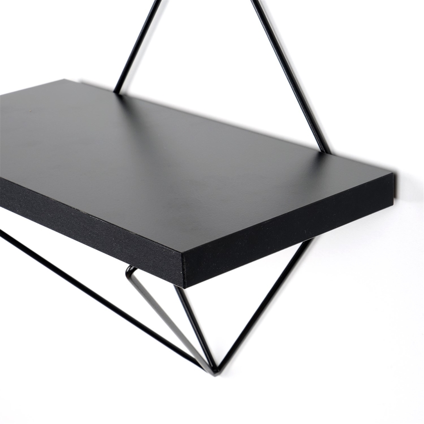 НАБОР 2x Настенная полка черный