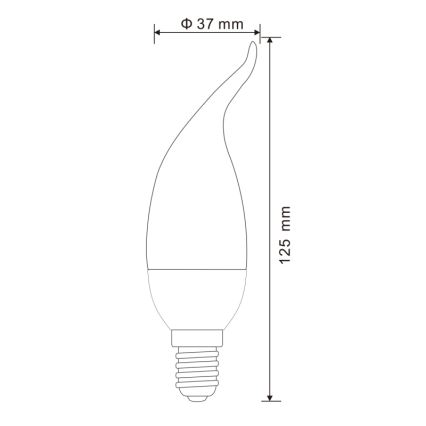 НАБОР 2x Светодиодная лампа E14/3W/230V 3000K - Globo