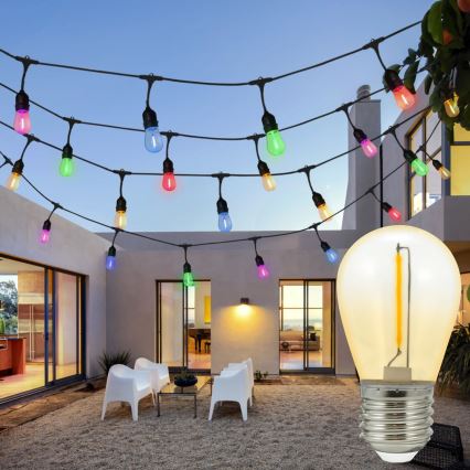 НАБОР 2x Светодиодная лампочка PARTY E27/0,3W/36V