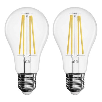 НАБОР 2x Светодиодная лампочка FILAMENT A60 E27/5,9W/230V 2700K
