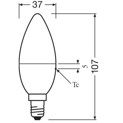 НАБОР 2x Светодиодная RGBW-лампочка с регулированием яркости B38 E14/4,9W/230V 2700K + дистанционное управление - Osram