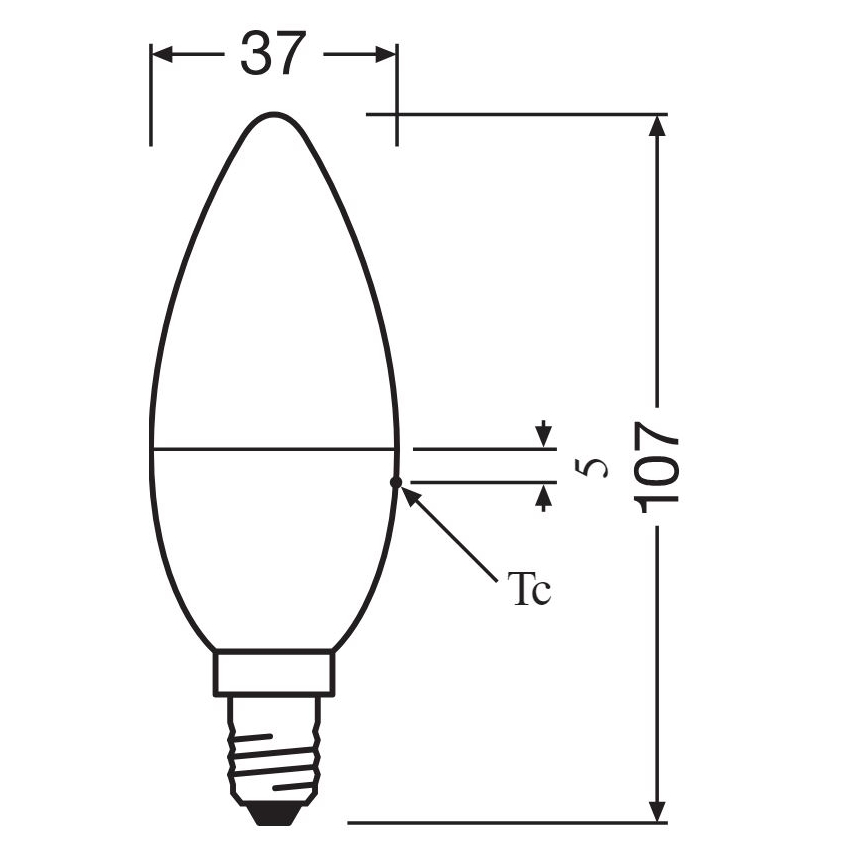 НАБОР 2x Светодиодная RGBW-лампочка с регулированием яркости B38 E14/4,9W/230V 2700K + дистанционное управление - Osram