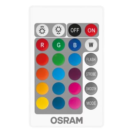 НАБОР 2x Светодиодная RGBW-лампочка с регулированием яркости B38 E14/4,9W/230V 2700K + дистанционное управление - Osram
