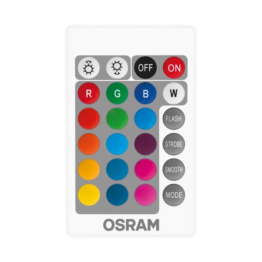 НАБОР 2x Светодиодная RGBW-лампочка с регулированием яркости B38 E14/4,9W/230V 2700K + дистанционное управление - Osram