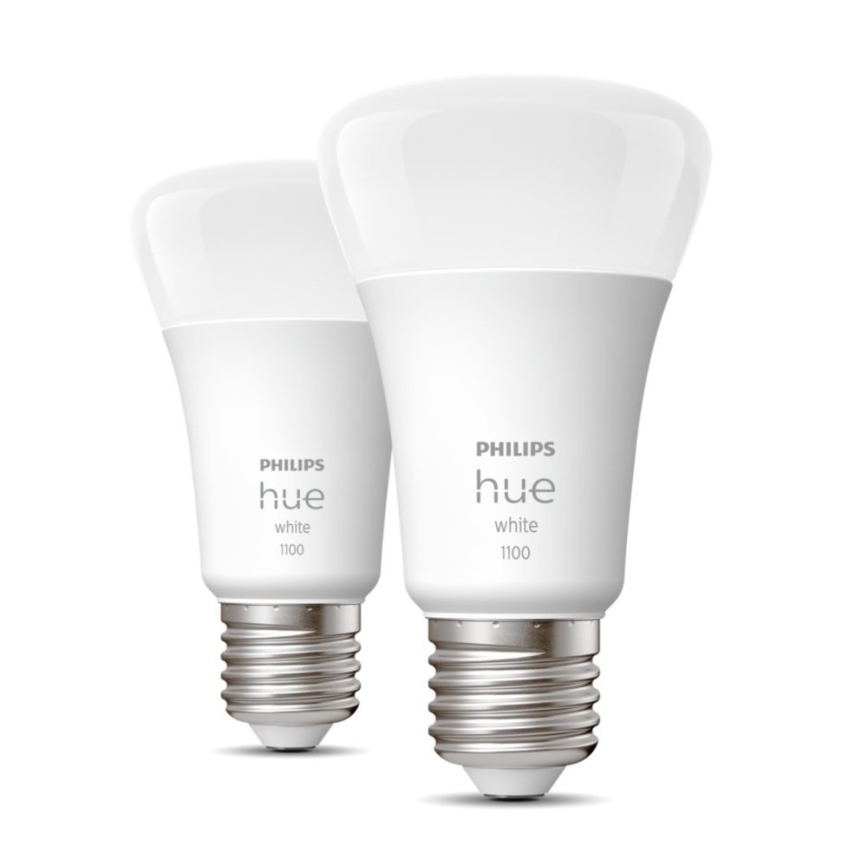 Набор 2x светодиодных диммируемых лампы Philips Hue WHITE E27/9,5W/230V 2700K