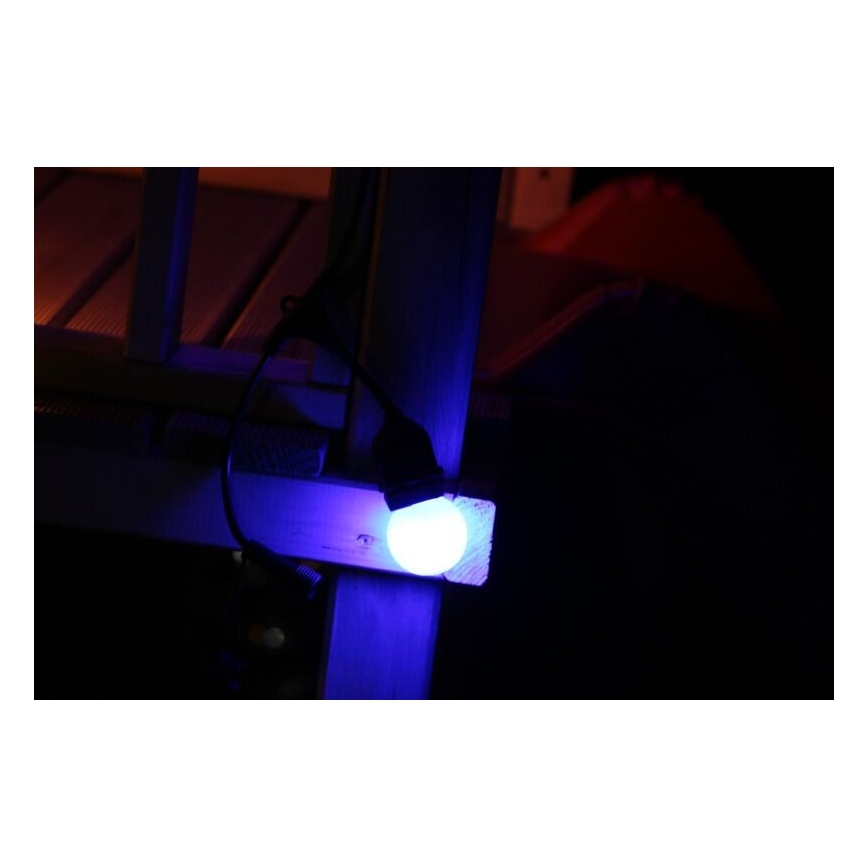 Набор 2x светодиодные лампочки PARTY E27/0,5W/36V синие