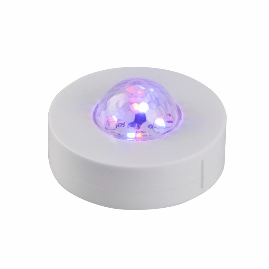 НАБОР 2x Светодиодный декоративный RGB-светильник с регулированием яркости FESTA 3xAAA/4,5V + дистанционное управление