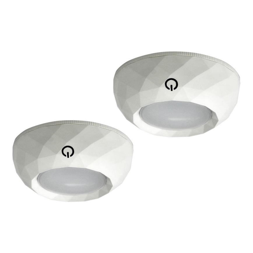 НАБОР 2x Светодиодный сенсорный навигационный светильник LED/4,5V/3xAAA