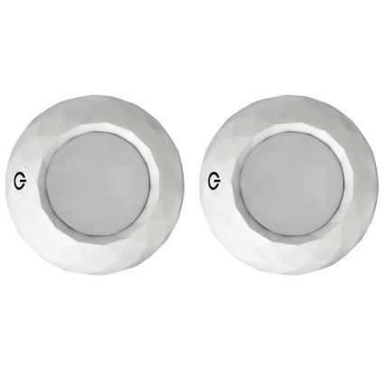 НАБОР 2x Светодиодный сенсорный навигационный светильник LED/4,5V/3xAAA