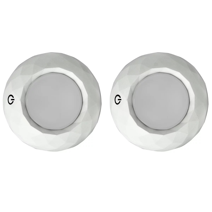 НАБОР 2x Светодиодный сенсорный навигационный светильник LED/4,5V/3xAAA