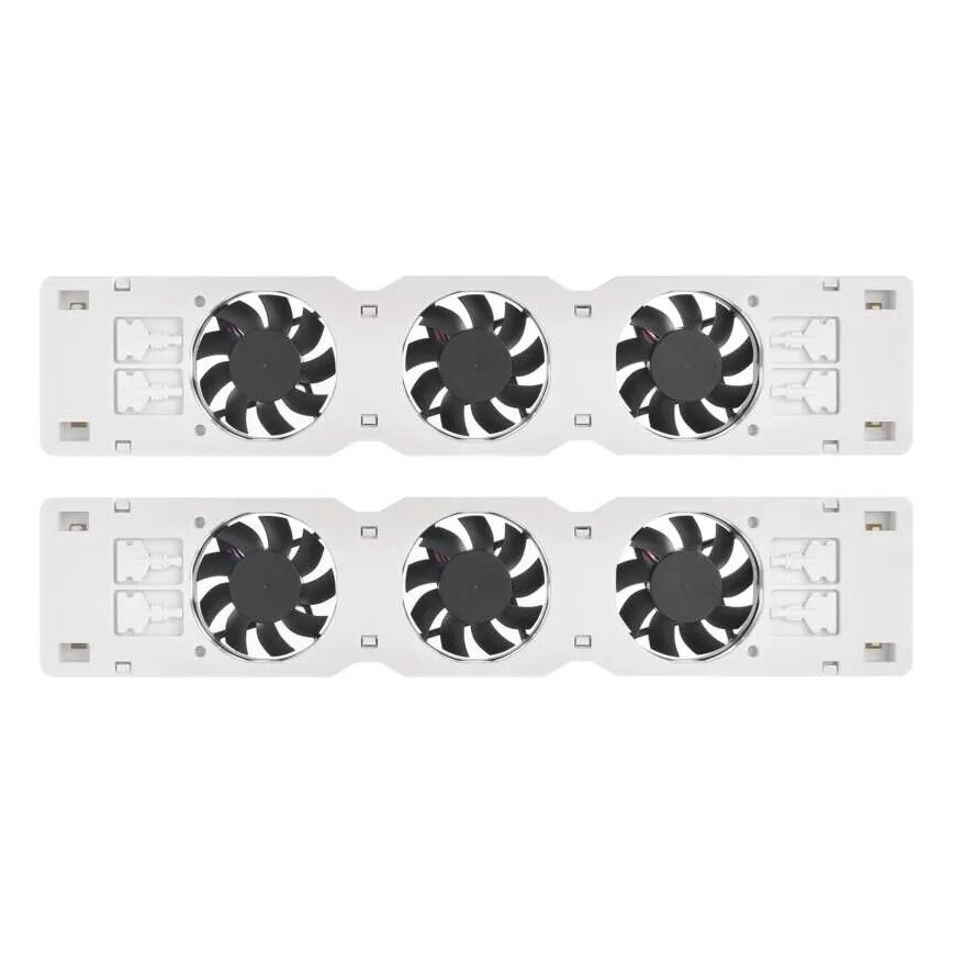 НАБОР 2x Вентилятор радиатора 5/230V белый