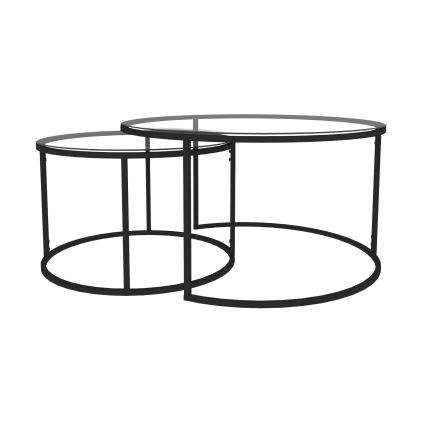 НАБОР 2x Журнальный столик BELARUS черный