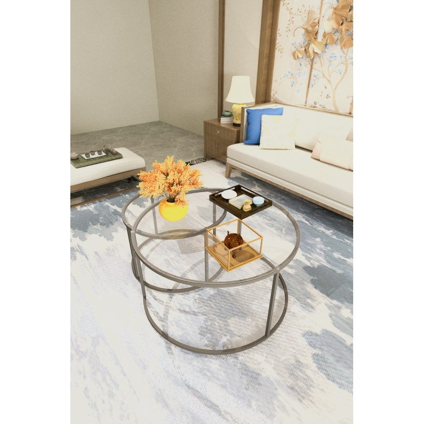 НАБОР 2x Журнальный столик BELARUS черный