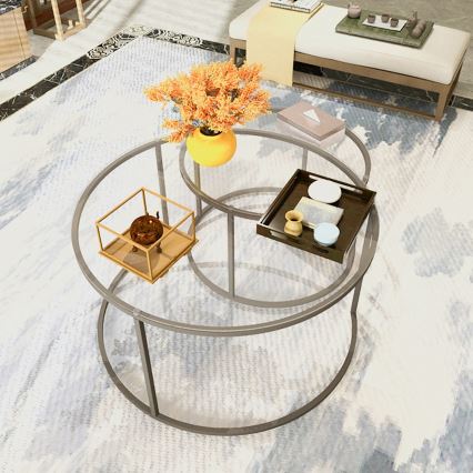 НАБОР 2x Журнальный столик BELARUS черный