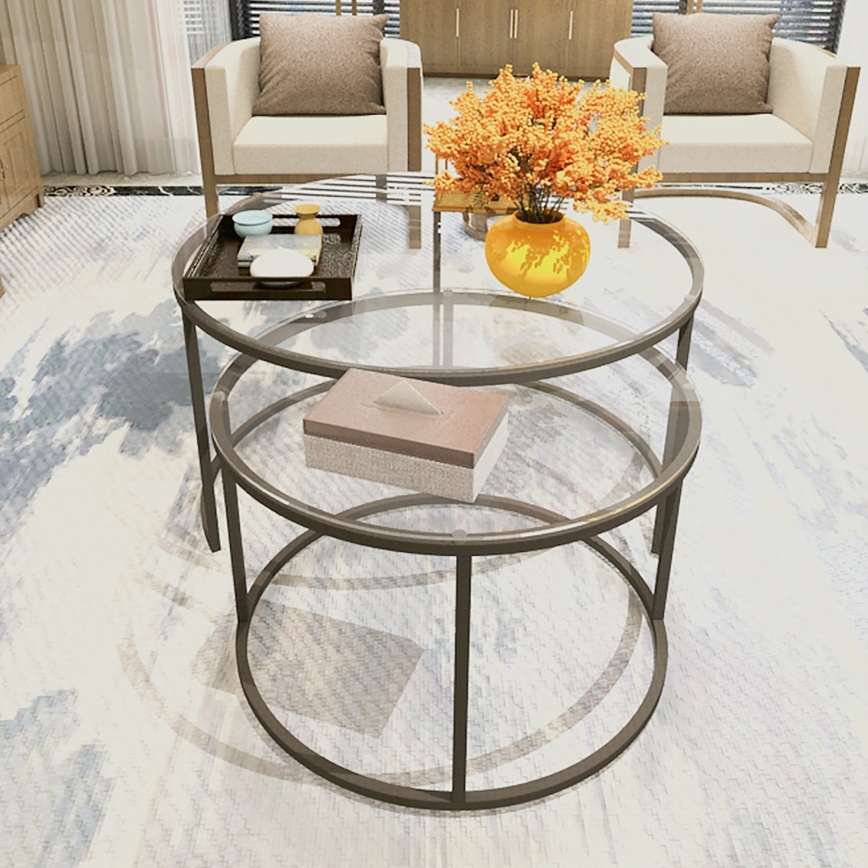 НАБОР 2x Журнальный столик BELARUS черный