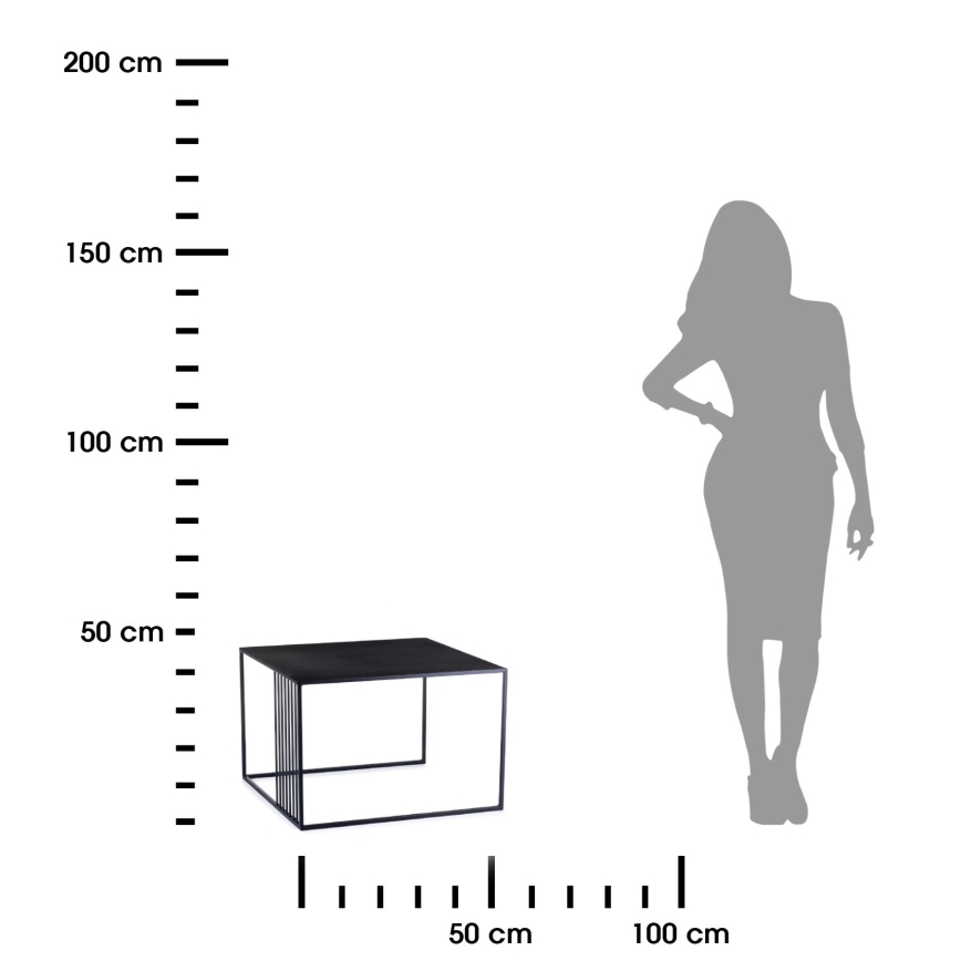 НАБОР 2x Журнальный столик НАБОР OF LENKE черный