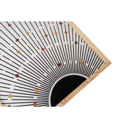 НАБОР 3x Фотография в фоторамке 50x70 см бежевый/коричневый