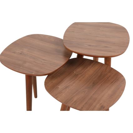 НАБОР 3x Столик TYN коричневый