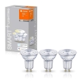 НАБОР 3x Светодиодная лампа с регулированием яркости SMART+ GU10/5W/230V 2700K Wi-Fi - Ledvance