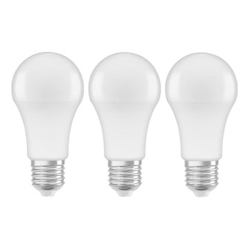 НАБОР 3x Светодиодная лампочка A60 E27/10W/230V 4000K