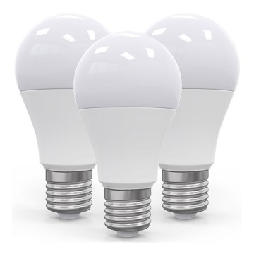 НАБОР 3x Светодиодная лампочка E27/12W/230V 2800K