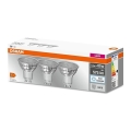 НАБОР 3x Светодиодная лампочка PAR16 GU10/6,9W/230V 6500K - Osram