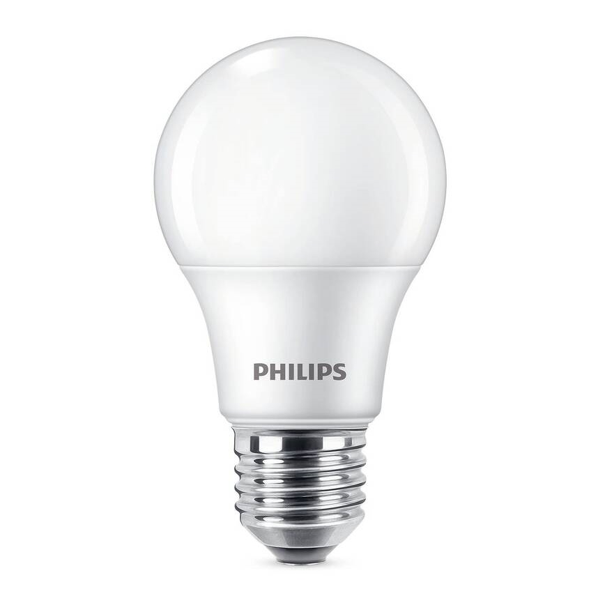 НАБОР 3x Светодиодная лампочка Philips A60 E27/8W/230V 6500K
