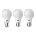 НАБОР 3x Светодиодная лампочка A60 E27/8,6W/230V 2700K - GP