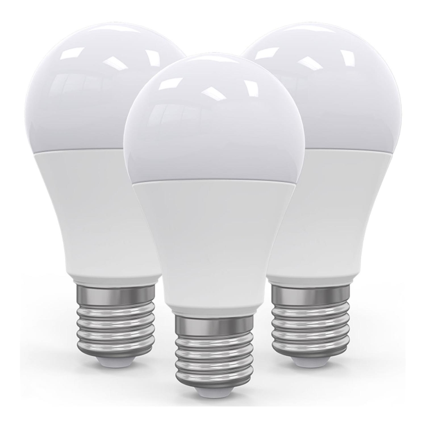 НАБОР 3x Светодиодная лампочка E27/12W/230V 2800K