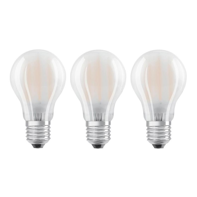 НАБОР 3x Светодиодная лампочка E27/7W/230V 2700K