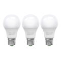 НАБОР 3x Светодиодная лампочка ECOLINE A60 E27/10W/230V 6500K - Brilagi