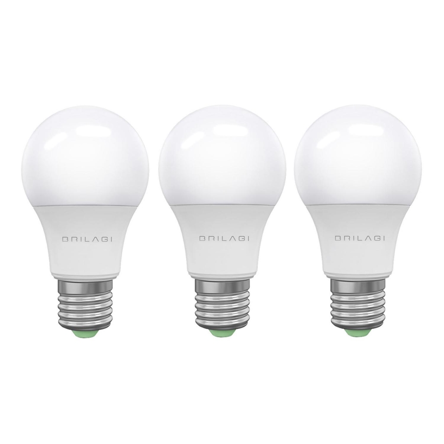 НАБОР 3x Светодиодная лампочка ECOLINE A60 E27/15W/230V 6500K - Brilagi