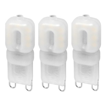 НАБОР 3x Светодиодная лампочка ECOLINE G9/2,5W/230V 3000K - Brilagi