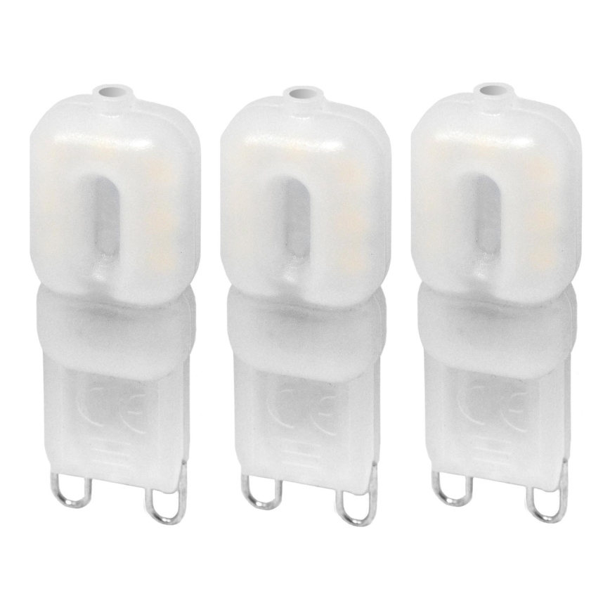 НАБОР 3x Светодиодная лампочка ECOLINE G9/2,5W/230V 3000K - Brilagi