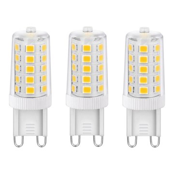 НАБОР 3x Светодиодная лампочка ECOLINE G9/3,5W/230V 3000K - Brilagi