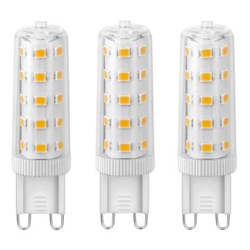 НАБОР 3x Светодиодная лампочка ECOLINE G9/4,5W/230V 3000K - Brilagi