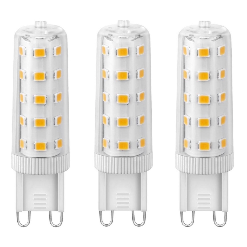НАБОР 3x Светодиодная лампочка ECOLINE G9/4,5W/230V 3000K - Brilagi