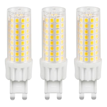 НАБОР 3x Светодиодная лампочка ECOLINE G9/7W/230V 3000K - Brilagi