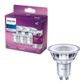 НАБОР 3x Светодиодная лампочка Philips PAR16 GU10/3,5W/230V 4000K