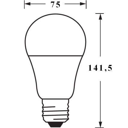 НАБОР 3x Светодиодная лампочка с регулированием яркости SMART+ E27/14W/230V 2700K-6500K Wi-Fi - Ledvance