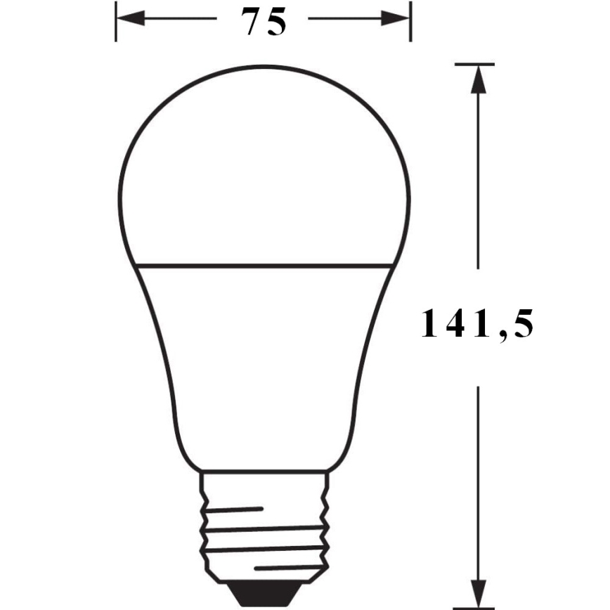 НАБОР 3x Светодиодная лампочка с регулированием яркости SMART+ E27/14W/230V 2700K Wi-Fi - Ledvance