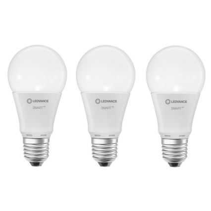 НАБОР 3x Светодиодная RGBW-лампочка с регулированием яркости SMART+ E27/9,5W/230V 2700K-6500K Wi-Fi - Ledvance