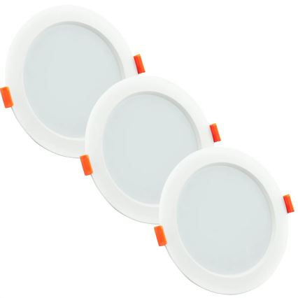 Набор 3x светодиодных подвесных потолочных светильника для ванной комнаты MIRO LED/6W/230V IP44