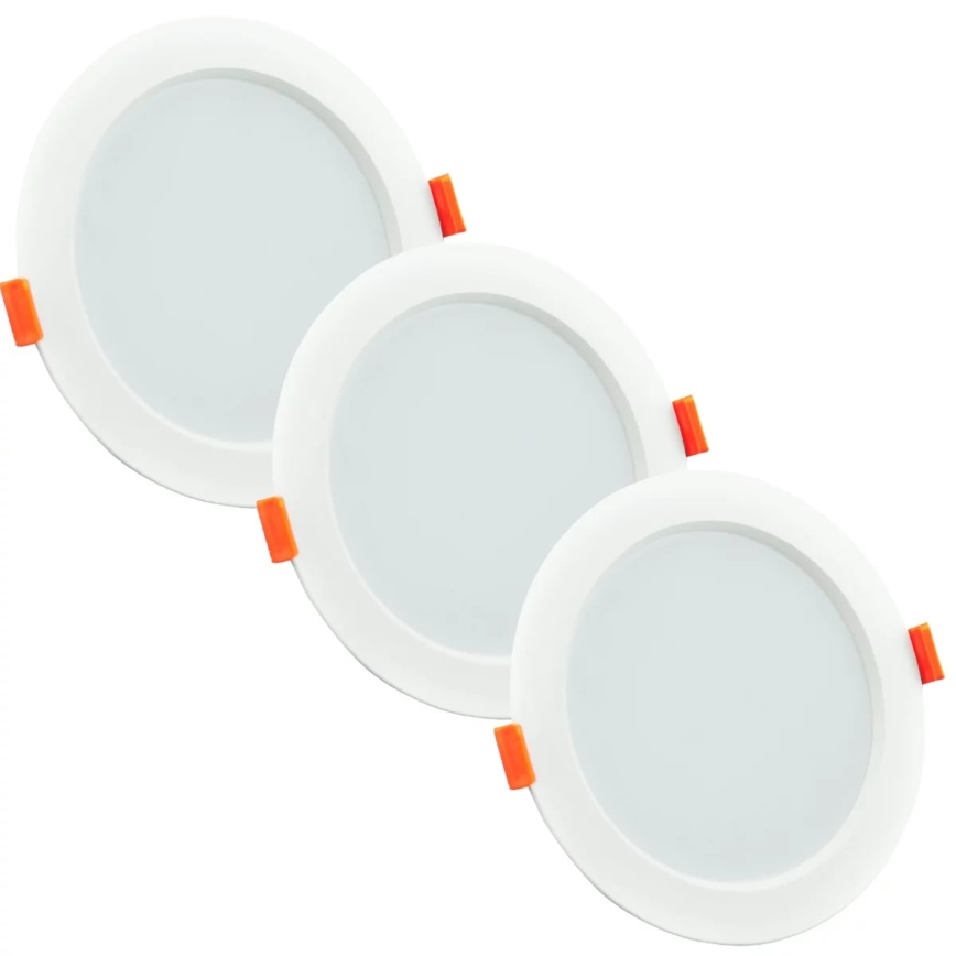 Набор 3x светодиодных подвесных потолочных светильника для ванной комнаты MIRO LED/6W/230V IP44