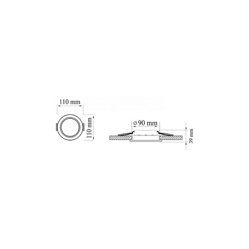 Набор 3x светодиодных подвесных потолочных светильника для ванной комнаты MIRO LED/6W/230V IP44