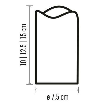 Набор 3x светодиодных рождественских украшения 3xLED/3x3AAA